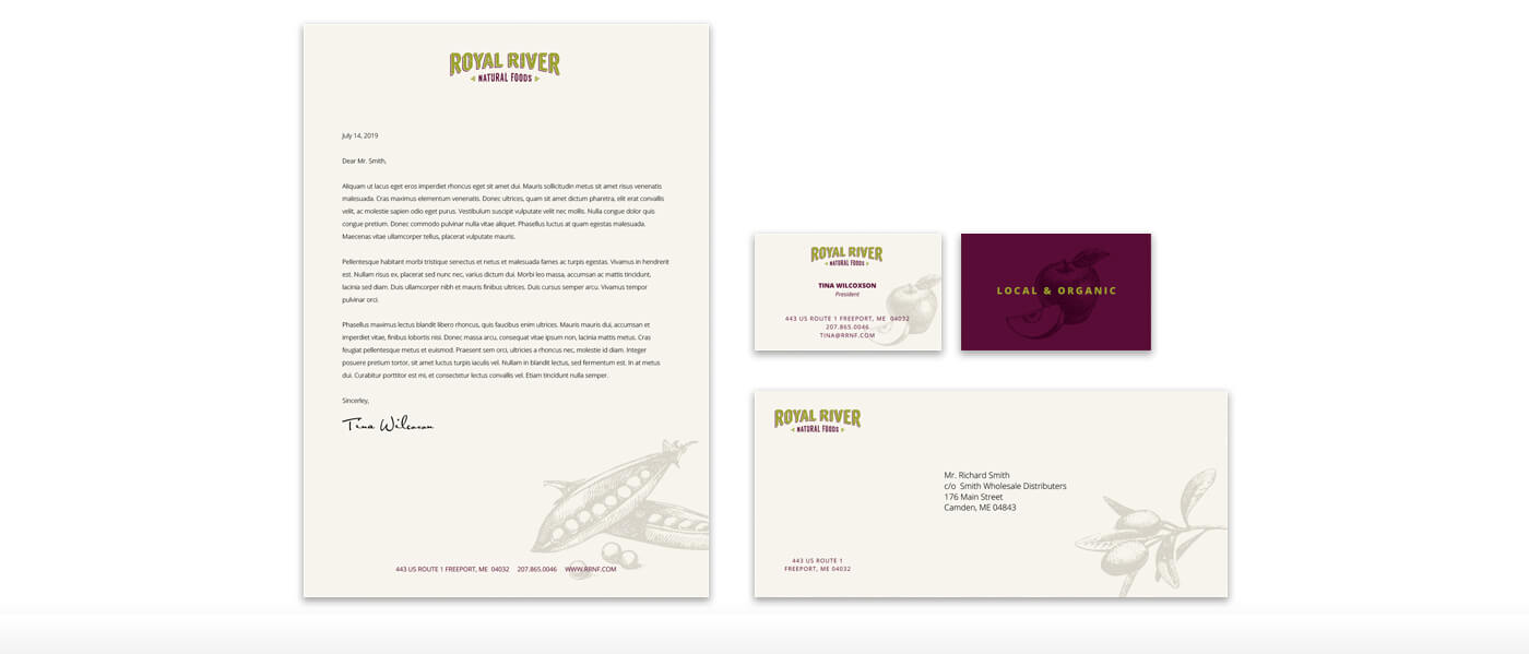 Maine Web Design for Royal River Natural Foods