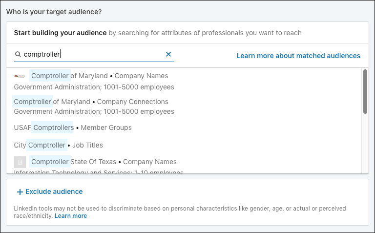 Targeting in LinkedIn Ads