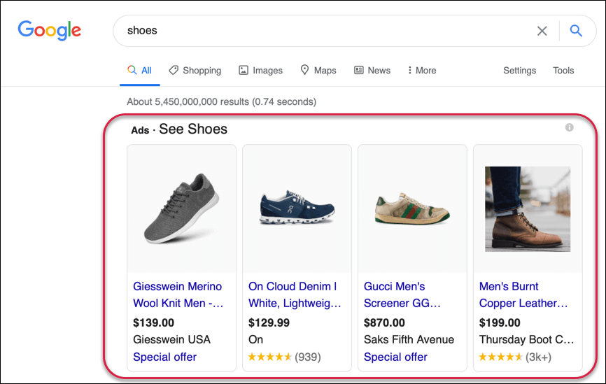 Google Ads: Shopping Campaign