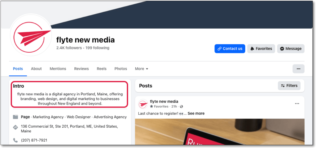 flyte profile on FB - flyte new media