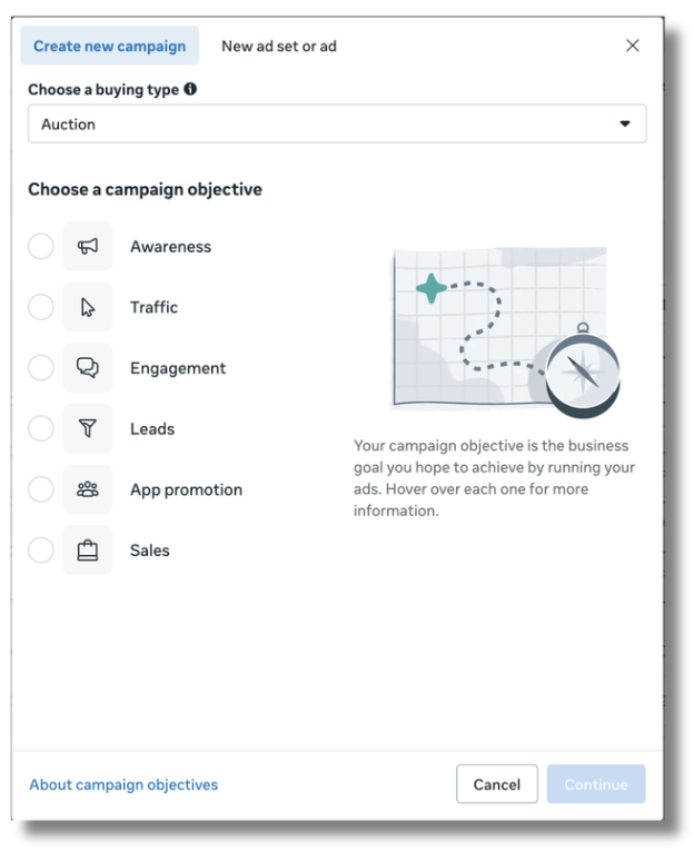 meta campaign objectives - flyte new media
